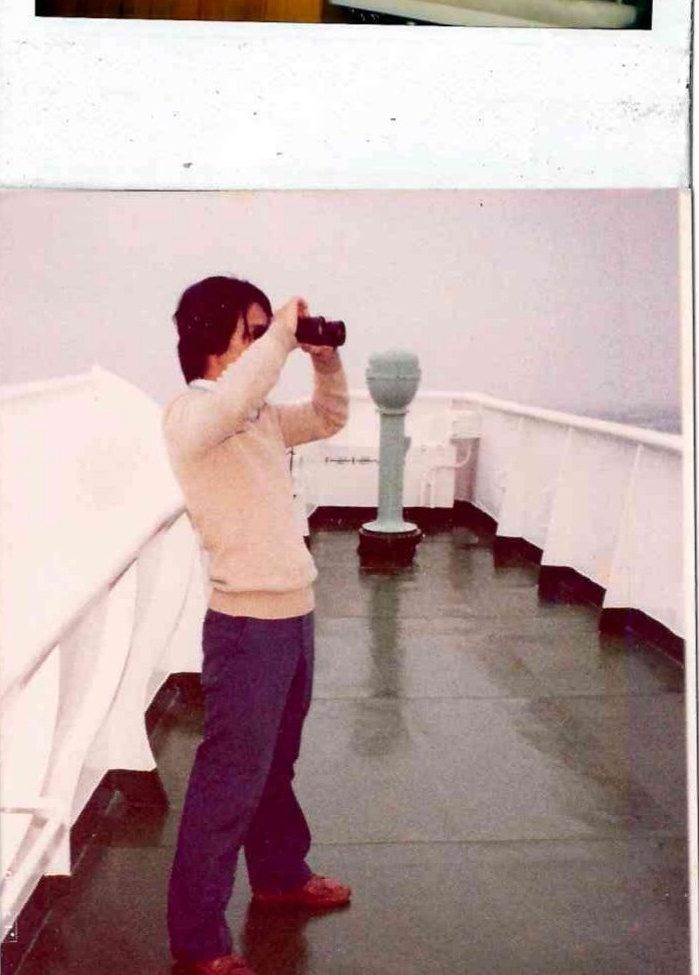 Ship’s officer at sea, 1981–1986.