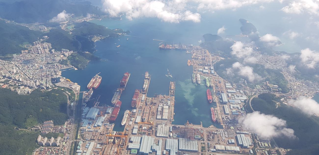 DSME shipyard — 16 August 2019.