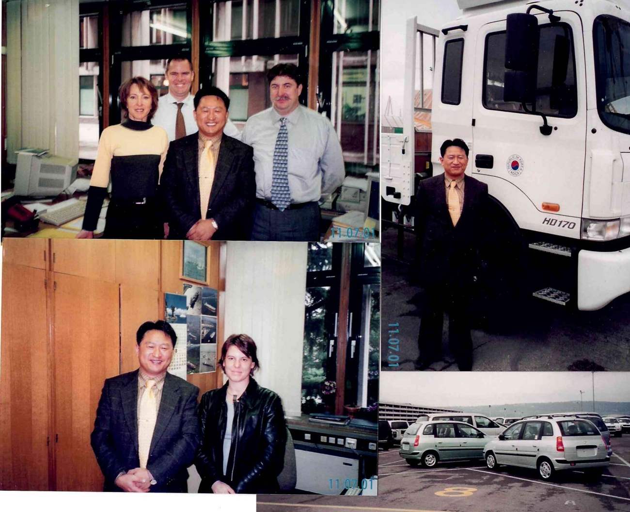 KOICA trucks for the Kosovo programme, with Intereuropa — 7 November 2001.