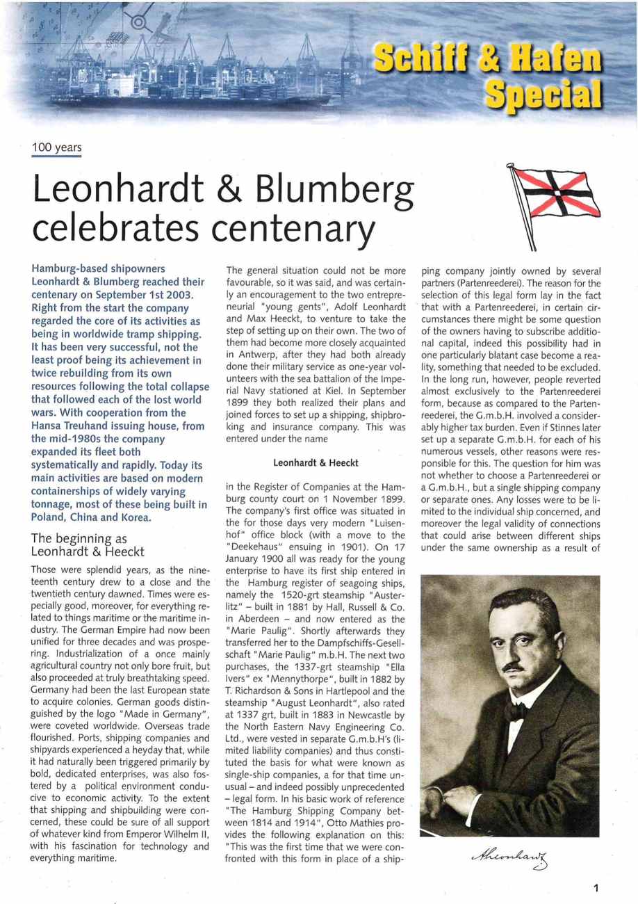Leonhardt & Blumberg.